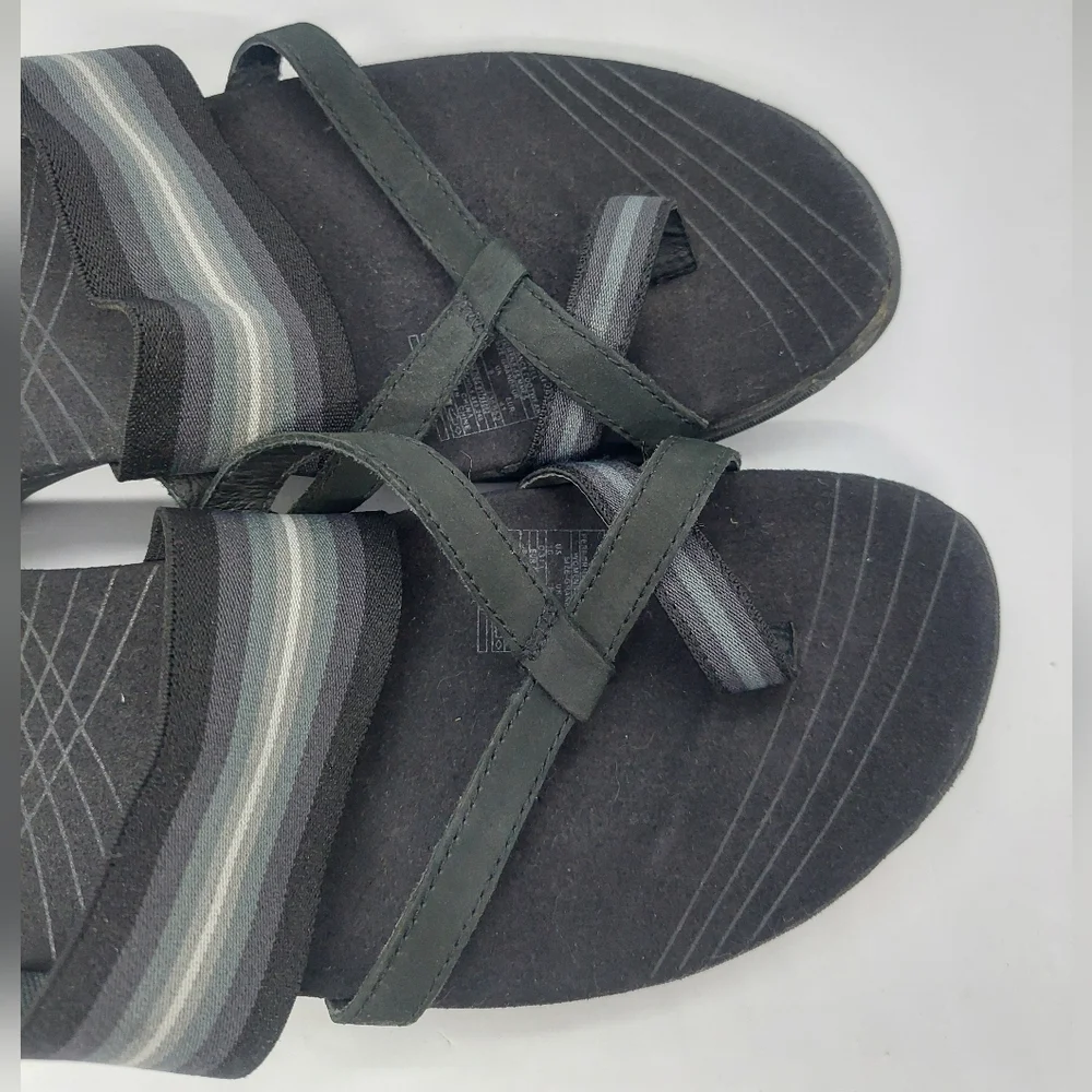 Merrell Zinnia Women's Sandal Black Synthetic Size 10 Slip-On Casual Shoes